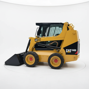 Mini-chargeuse compacte Caterpillar 246D d'<span class=keywords><strong>occasion</strong></span> <span class=keywords><strong>à</strong></span> faible kilométrage, <span class=keywords><strong>à</strong></span> braquage zéro, avec ligne hydraulique auxiliaire - Product Image 5