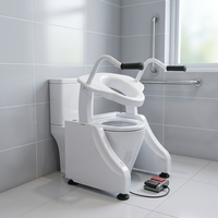 Chaise de toilette multifonctionnelle UKOM, siège de toilette portable, aide à la mobilité pour personnes âgées, handicapées, soins à domicile
