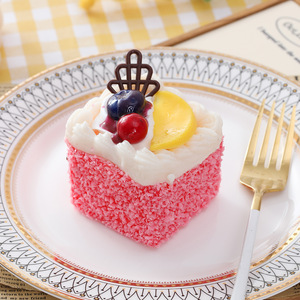 PU Simulation Square Coconut Flakes <b>Small</b> Cake Fridge Magnet Mousse Fruit Bread Sample Room Decoration <b>Ornaments</b> - Product Image 3