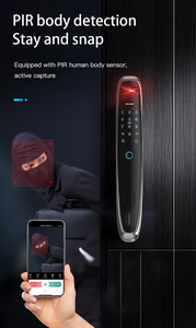 Glomarket nouveau produit Tuya 3D reconnaissance faciale <span class=keywords><strong>serrure</strong></span> de porte intelligente <span class=keywords><strong>avec</strong></span> caméra Wifi empreinte digitale toute la maison liaison intelligente - Product Image 3