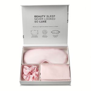 Elegant Polyester Sleep Gift Set Light Blocking <b>Eye</b> <b>Mask</b> Scrunchie Pillowcase Travel Ready Graduation Gift Set - Product Image 2