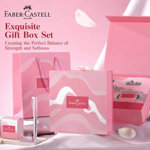<span class=keywords><strong>Faber</strong></span>-<span class=keywords><strong>Castell</strong></span> [Cadeau pour la Saint-Valentin] Stylo plume rose « Ru'en » (pointe dorée) et coffret cadeau d'<span class=keywords><strong>encre</strong></span> rose - Product Image 3