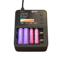 Cargador de Batería Inteligente para Drones ISDT C4 EVO de 36W con Salida Tipo-C QC3.0 y Descarga de 1.5A para Baterías LiFePO4/NiMH/Eneloop
