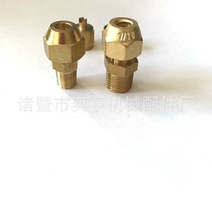 Conector de latón Yiheng de dos vías con rosca gruesa y fina macho NPT para piezas de refrigeración y aire acondicionado - Product Image 5