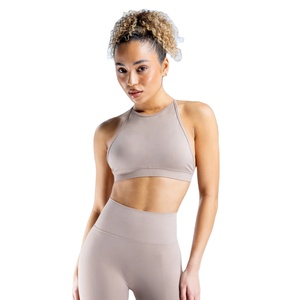 Ensemble de yoga actif 2 pièces à séchage rapide, dos nu, sexy, sans couture, pour femmes, avec logo personnalisé, taille plus, col montant, 2025 - Product Image 5