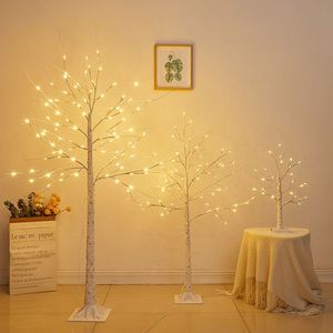 Árbol de Navidad Artificial Luminoso de Abedul con Luces LED de 2-7 Pies, Decoración para Fiestas Navideñas, Adorno para Interiores del Hogar - Product Image 1