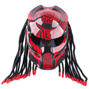 helmet predator lazada White Cyberpunk Futuristic  Cyber Techwear Density EPS Body that will keep safe from any impact STRTG Predator Motorcycle Helmet Full