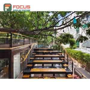 ชั้นวางสินค้ากาแฟแบบกำหนดเอง ฐานไม้ สำหรับจัดแสดงกาแฟแบบบรรจุถุง เหมาะสำหรับร้านเบเกอรี่และคาเฟ่ - Product Image 1