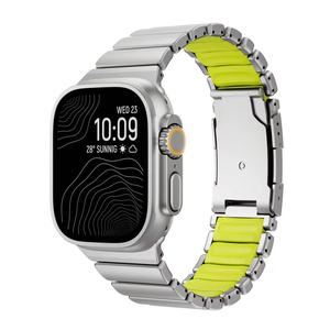 <span class=keywords><strong>สาย</strong></span>นาฬิกาโลหะไทเทเนียมสีเขียวส้มแบบกำหนดเองขนาด 49 มม. สำหรับ <span class=keywords><strong>Apple</strong></span> 11 Ultra 2 3 - Product Image 3