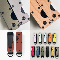 Porte-clés compact personnalisé avec logo, en aluminium, avec clip, porte-clés pour hommes, vente en gros