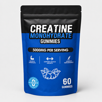 Gummies de Créatine Monohydrate OEM 5000mg par Portion Sans Sucre Nutrition Sportive Force et Performance