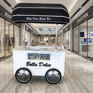 Customized <b>Mini</b> <b>Food</b> Cart Stainless Steel Street <b>Food</b> Truck Pizza Coffee Ice Cream Vending Cart - Product Image 2