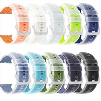 Bracelet en silicone souple bicolore IVANHOE pour Apple Watch 42 49MM, bracelet sportif respectueux de la peau pour les entraînements et les activités de plein air