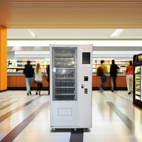 Distributeur automatique de boissons froides et de collations de qualité supérieure, populaire, avec lecteur de carte SDK, paiement personnalisable, capacité ajustable, garantie 1 an.