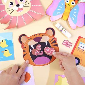 Libro de Actividades con Pegatinas para Recortar y Pegar, Set de Manualidades para Crear Animales, para Niños Mayores de 3 Años - Product Image 4