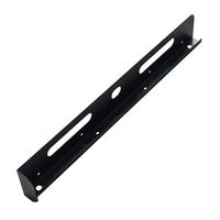 Support de montage en tôle rainurée sur mesure OEM, acier thermolaqué, découpe laser, fabrication par pliage CNC