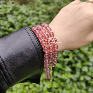 Tacchino colore Diaspore di vetro estate nuova squisita collana di perline collana Sultanite il calcio taglia il rosario - Product Image 2