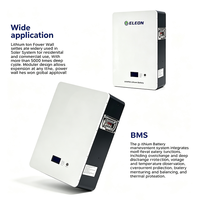 Batterie à décharge profonde certifiée CE 51,2 V 100 Ah 5 kWh LiFePO4, batteries lithium murales, système d'énergie solaire