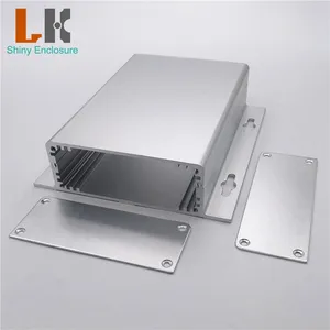 Caja de aluminio para proyectos, caja de 35x120x130mm para instrumentos electrónicos DIY, caja negra para Proyectos