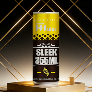 <span class=keywords><strong>Lata</strong></span> de Aluminio Personalizada de 12oz/355ml, Elegante, Blanca o Negra, Vacía, para Bebidas y Refrescos - Product Image 1
