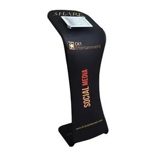 Sang trọng nhôm căng thẳng vải hiển thị gấp máy tính bảng pc <span class=keywords><strong>kiosk</strong></span> đứng - Product Image 1