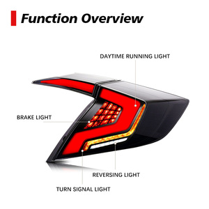 ร้อนขายประเทศจีนอุปทานโรงงานนำโคมไฟหางสำหรับ Hondas Civics <span class=keywords><strong>2019</strong></span> - Product Image 3