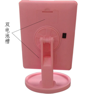 Wanmei Led <b>Light</b> <b>Makeup</b> <b>Mirror</b> Square Touch Control Standing <b>Mirror</b> For <b>Makeup</b> Tools Pink Black White Color Options - Product Image 4