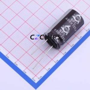 ตัวเก็บประจุอิเล็กโทรไลต์อะลูมิเนียมแบบ Through-Hole รุ่น NFC 400V120 ขนาด 18*31.5 มม. รูทะลุ, ขนาด D18xL31.5 มม. ความจุ 120uF 20% 400V 612mA-120Hz - Product Image 1