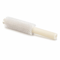 Brosse de nettoyage de tubes sur mesure avec manche en nylon, filaments PA PP PPT, poils de 10-80 mm, base en plastique blanc, brosse pour tuyaux