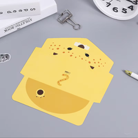 Enveloppes en carton personnalisées avec des dessins animés d'animaux pour les cartes d'invitation de fête d'anniversaire des enfants, ensemble de papeterie personnalisée pour la rédaction de lettres