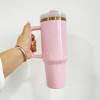 USA Warehouse Gobelet crème déco H2.0 40oz tasse de voyage 30oz gobelet de voyage plaqué or avec poignée pour gravure laser