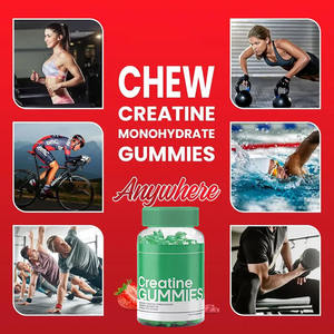 Креатиновые жевательные конфеты с BCAA, электролитами, для повышения выносливости, восстановления мышц, спортивное питание, без сахара, веганские, для взрослых спортсменов - Product Image 2