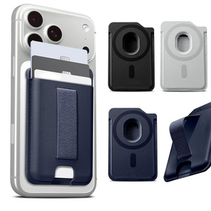 Portefeuille magnétique anti-RFID avec logo personnalisé, <span class=keywords><strong>porte</strong></span>-cartes en cuir PU N52 pour Samsung Galaxy S25 S24 Ultra Z Fold Flip - Product Image 1