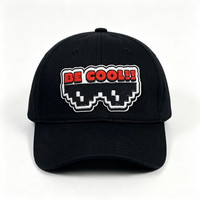 Patchs brodés Streetwear Graffiti Lettres Cœur Fleur, Badges thermocollants certifiés CE avec Slogan 'Be Cool' pour la décoration de vestes et sacs à dos