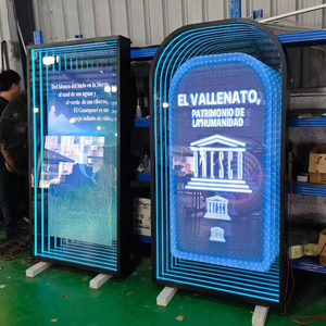 Custom Large 3D Logo Infinity Mirror <b>LED</b> Neon <b>Sign</b> UV Print Pattern Green Remote Touch Control IP65 Glass Office Shops Companies - Product Image 4