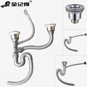 Fregadero de Cocina de Acero Inoxidable de una Sola Tina con Ensamblaje de Drenaje para Lavado de Verduras con Accesorios de Cesta de Drenaje de un Solo Orificio - Product Image 1