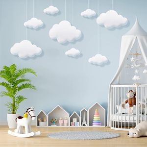 8 PCS 3D đám mây trang trí treo đám mây cho Trần bên trang trí cảm thấy đám mây đồ trang trí cho đám cưới cô dâu tắm - Product Image 5