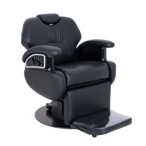 Fauteuil <span class=keywords><strong>de</strong></span> Barbier Électrique Robuste pour Hommes avec Lampe d'Ambiance, Chaise Pivotante en Cuir Synthétique pour Salon <span class=keywords><strong>de</strong></span> Coiffure - Product Image 2