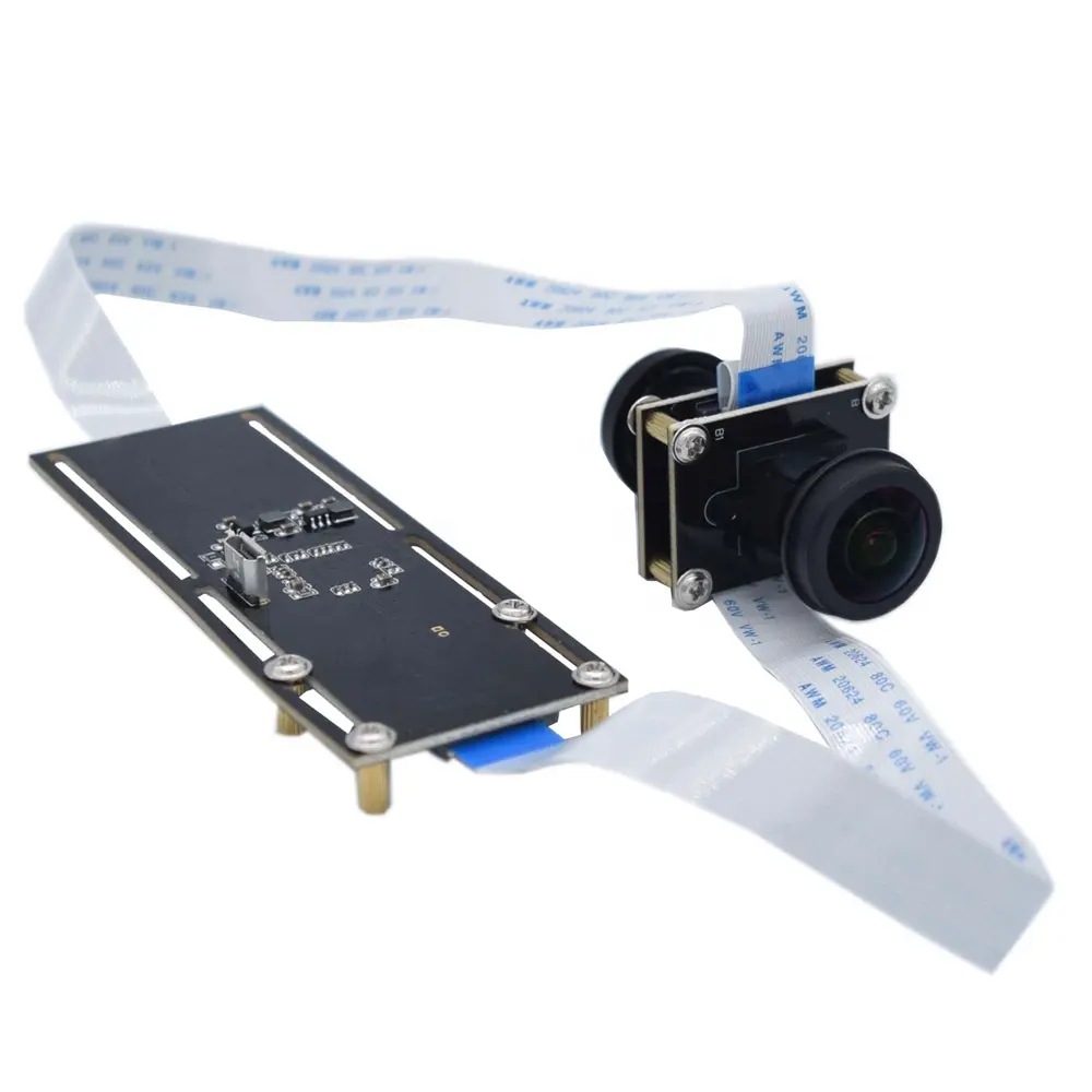 固定されていないデュアルレンズUSB2.0ミニカメラモジュール同期2MPフルHD1080P OTG UVC 3DVRステレオウェブカメラ (フレキシブルケーブル付き)