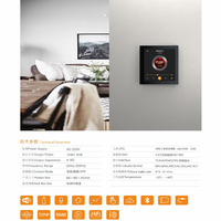 Lecteur de musique d'ambiance à écran tactile de 4 pouces, produits de système de maison intelligente, WIFI, Bluetooth, stéréo, home cinéma, amplificateur mural