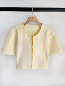 <span class=keywords><strong>Ensemble</strong></span> de 2 pièces pour femmes, robe <span class=keywords><strong>pull</strong></span> et mini-<span class=keywords><strong>jupe</strong></span> en tricot jaune - Product Image 3