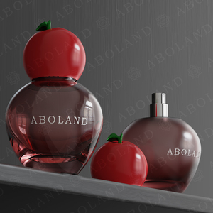 ABOLAND Round Glass Perfume <b>Bottle</b> With Fruit Cap <b>Spray</b> 100ML <b>Empty</b> Fragrance Vial Packaging - Product Image 2