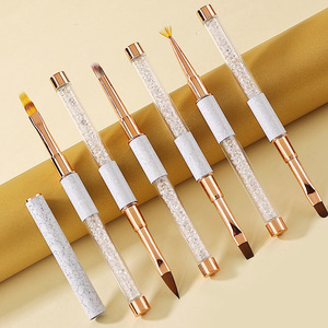 Lot de 15 pinceaux professionnels pour nail art : lignes, rayures, ombré, marguerites, French, 3D, pour gel acrylique, manucure, design et peinture en salon - Product Image 6