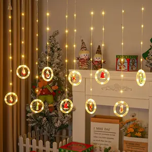 Fairy Curtain Lights Battery Operated Starry LED String Lights For Wedding Christmas Outdoor Holiday Decoration