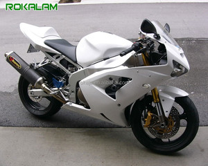 ZX6R moto Kits para <span class=keywords><strong>Kawasaki</strong></span> <span class=keywords><strong>ZX</strong></span>-<span class=keywords><strong>6R</strong></span> ZX636 <span class=keywords><strong>ZX</strong></span> <span class=keywords><strong>6R</strong></span> <span class=keywords><strong>636</strong></span>, <span class=keywords><strong>2003</strong></span> DE 2004 blanco Popular carrocería de carenado - Product Image 1
