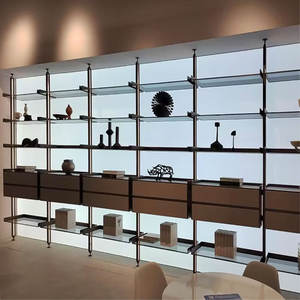 Armoire penderie sur mesure Ougoo Modèle 008 en alliage d'aluminium, colonne ouverte, pour dressing et <span class=keywords><strong>maison</strong></span> entière, style moderne et minimaliste - Product Image 1