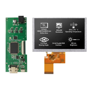 OEM 공장 가격 5인치 <span class=keywords><strong>TFT</strong></span> <span class=keywords><strong>LCD</strong></span> 고휘도 산업용 스크린 디스플레이 5인치 터치 스크린 패널 - Product Image 1
