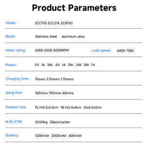 ओम अनुकूलन बार्बर क्लिपर माक्विना डी कैबेलिरिरो हेयर क्लिपर्स सेट बाल ट्रिमर की आपूर्ति - Product Image 2