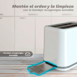 Grunkel Tostapane a doppia fessura 870W 6 livelli Bianco - Product Image 5