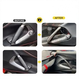 มือจับประตูภายในคาร์บอนไฟเบอร์แห้งคุณภาพสูง เหมาะสำหรับ Ferrari 812 Superfast GTS  89147600  89147700  743727  743728 - Product Image 4